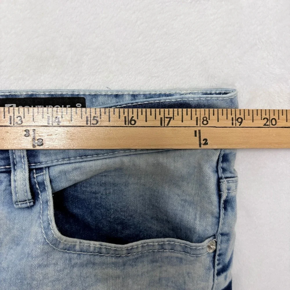 Southpole Jeans Mens‎ 36x30 Skinny Fit Moto Distressed Stretch Denim Y2K